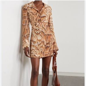 Nanushka snake mini dress